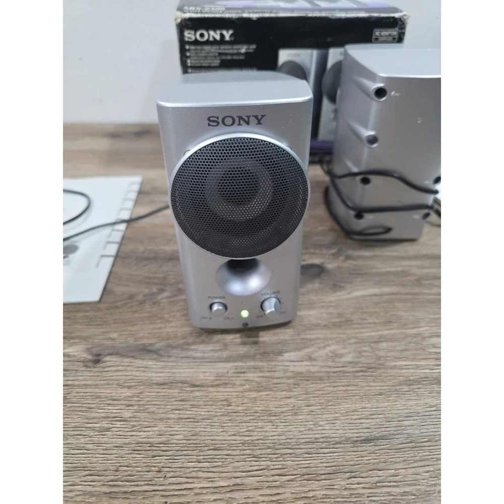 Vintage Sony SRS-Z500 Speakers New In Box Walkman Discman